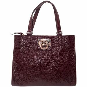 Vintage DKNY Burgundy Patent Leather Tote Bag